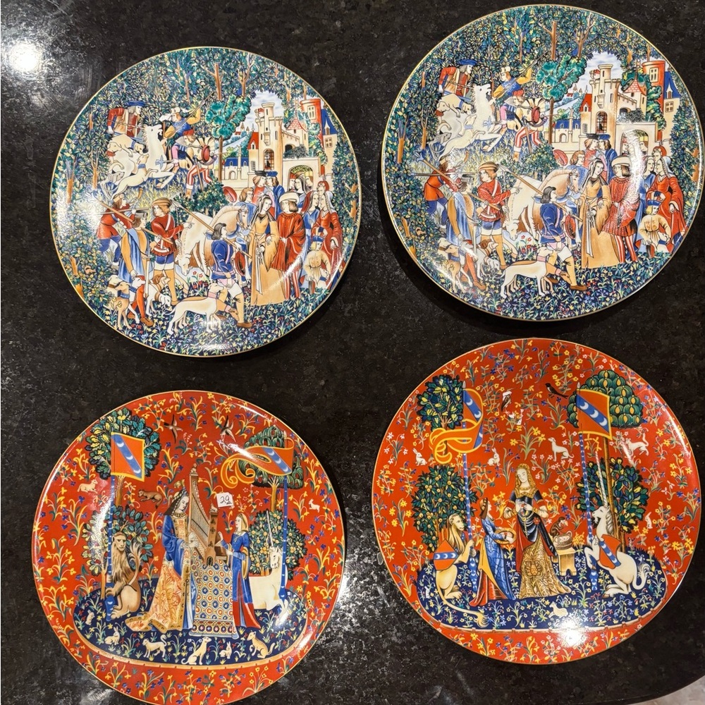 Decorative Medieval-Themed Dinnerware Set